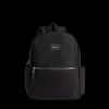 Kane Double Pocket Backpack Polyester Canvas Black