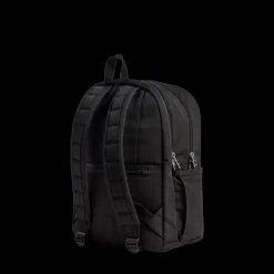 Kane Double Pocket Backpack Polyester Canvas Black