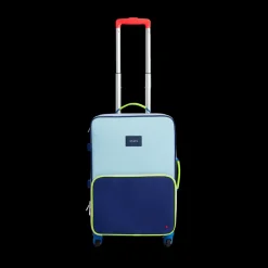 Logan Suitcase Color Block Navy/Neon