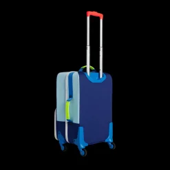 Logan Suitcase Color Block Navy/Neon