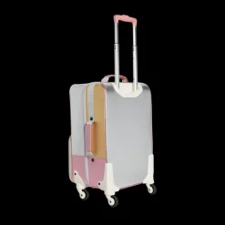 Logan Suitcase Metallic Pink/Silver