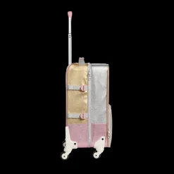 Logan Suitcase Metallic Pink/Silver