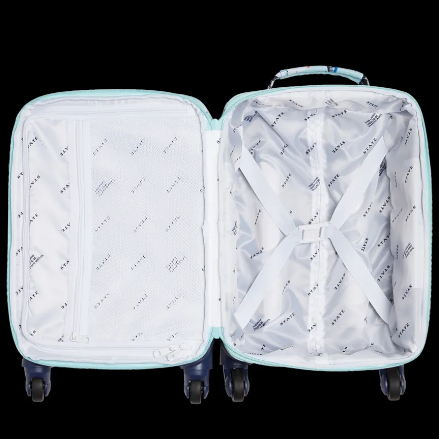 Logan Suitcase Printed Canvas Airplanes