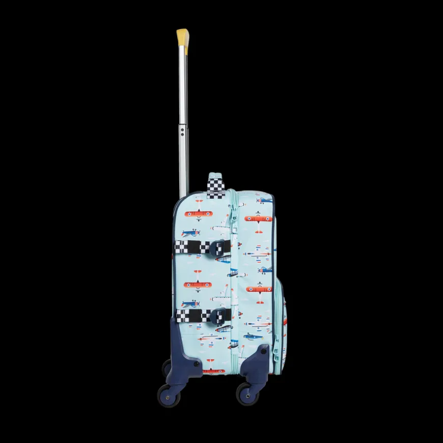Logan Suitcase Printed Canvas Airplanes