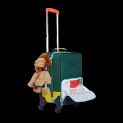 Mini Logan Suitcase Color Block Green/Navy