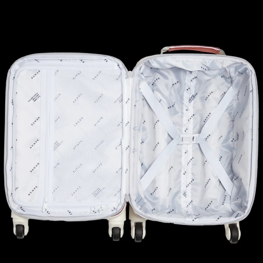 Mini Logan Suitcase Metallic Pink/Silver
