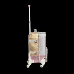 Mini Logan Suitcase Metallic Pink/Silver