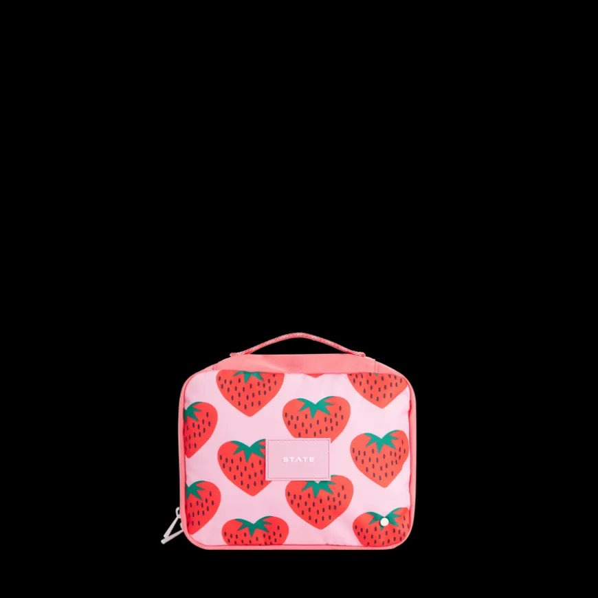 STATE Bags | Bensen Toiletry Kit Recycled Polyester Canvas Strawberries