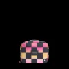 STATE Bags | Bensen Toiletry Kit Recycled Polyester Canvas Pink Checkerboard