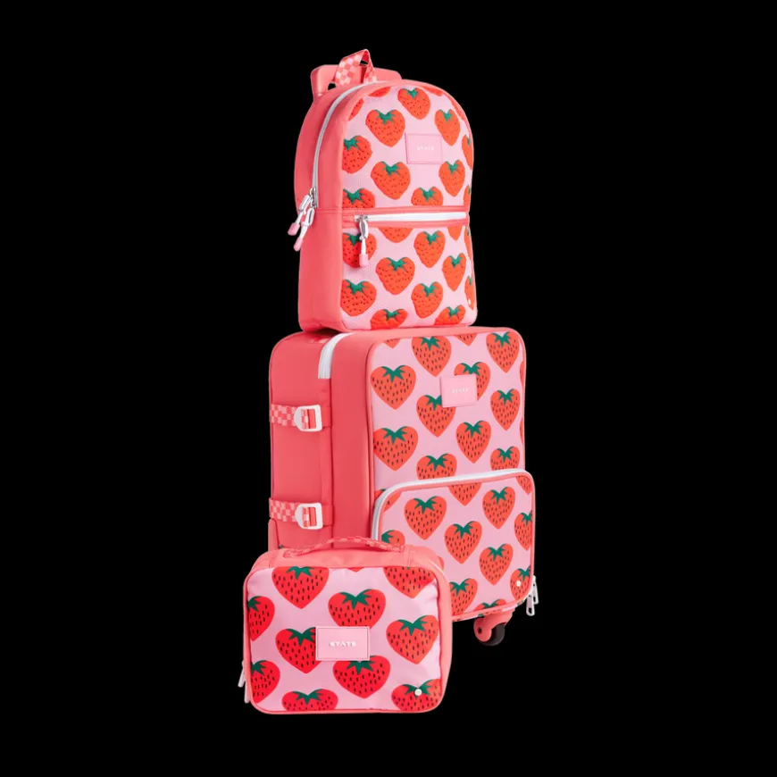 STATE Bags | Bensen Toiletry Kit Recycled Polyester Canvas Strawberries
