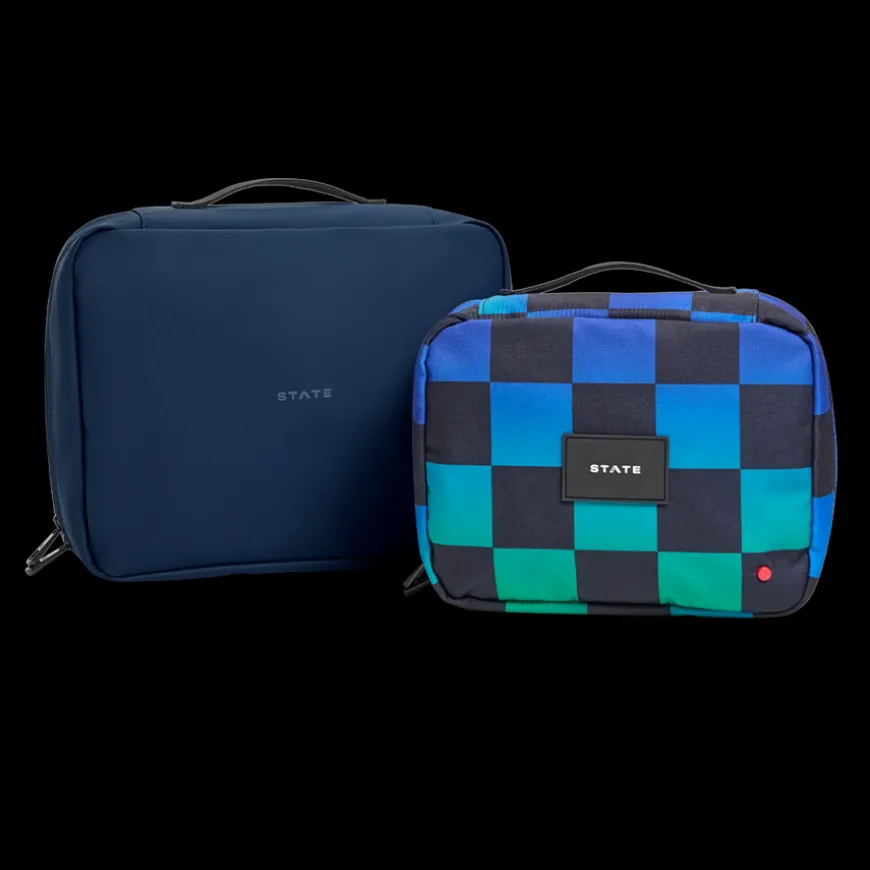 STATE Bags | Bensen Toiletry Kit Nylon Olive/Floral