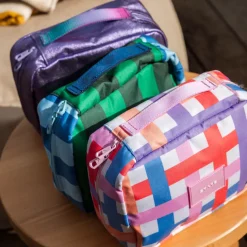 STATE Bags | Bensen Toiletry Kit Recycled Polycanvas Multi Plaid