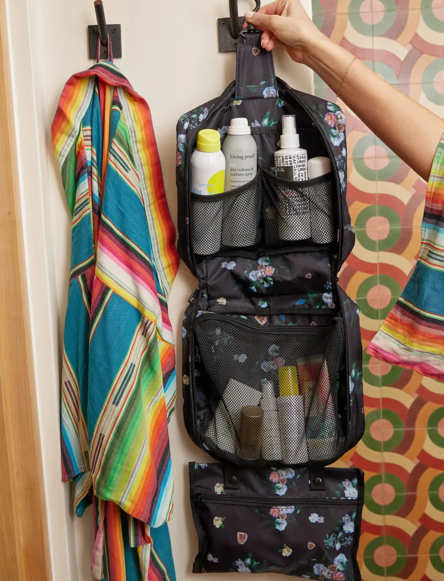 STATE Bags | Bensen Toiletry Kit Nylon Olive/Floral