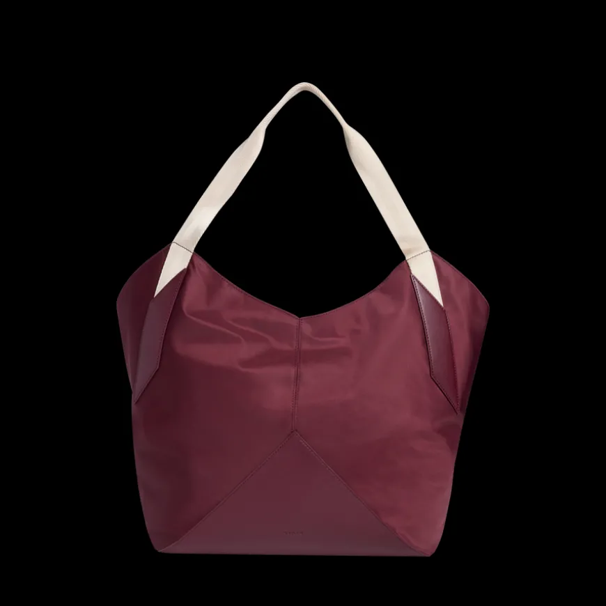 STATE Bags | Beverly Tote Recycled Nylon Burgundy