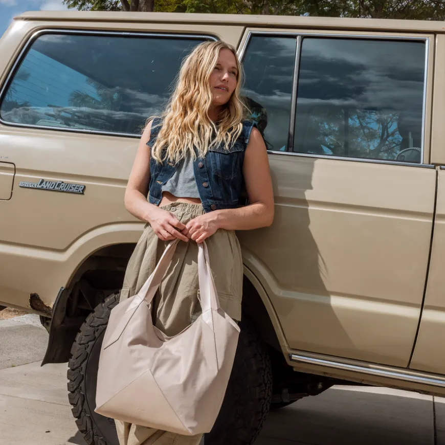 STATE Bags | Beverly Tote Recycled Nylon Sand