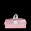 STATE Bags | Clinton Pencil Case Metallic Pink/Silver