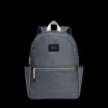 STATE Bags | Evans Double Pocket Backpack Polyester Canvas Dark Gray