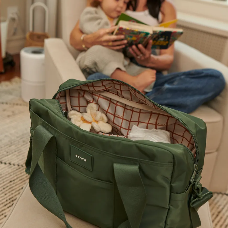 STATE Bags | Jordan Diaper Tote Nylon Olive