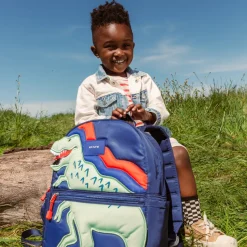 STATE Bags | Kane Kids Backpack Dino Nylon Puffer | Back to School | Travel Backpack