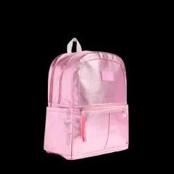 STATE Bags | Kane Kids Double Pocket Backpack Metallic Pink/Silver