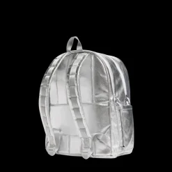 STATE Bags | Kane Kids Double Pocket Backpack Metallic Fuzzy Hearts