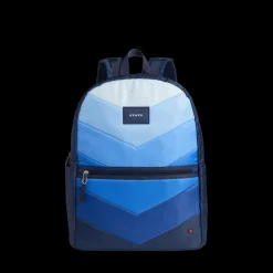 STATE Bags | Kane Kids Large Backpack Nylon Chevron Puffer Blue | Back to School | Travel Backpack