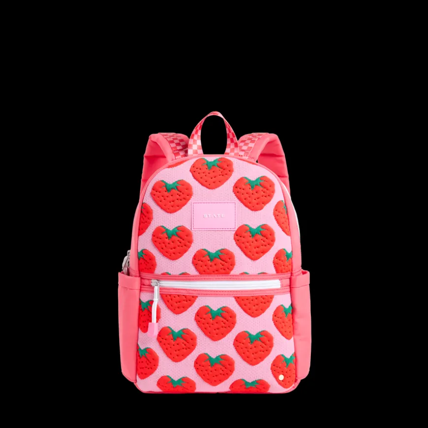 STATE Bags | Kane Kids Mini Travel Backpack Intarsia Strawberries | Back to School