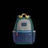 STATE Bags | Kane Kids Mini Travel Backpack Color Block Green/Navy | Back to School