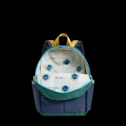 STATE Bags | Kane Kids Mini Travel Backpack Color Block Green/Navy | Back to School