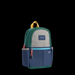 STATE Bags | Kane Kids Mini Travel Backpack Color Block Green/Navy | Back to School