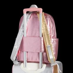 STATE Bags | Kane Kids Travel Backpack Metallic Pink/Silver | Back to School | Travel Backpack