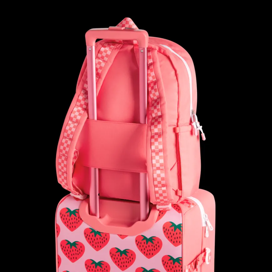 STATE Bags | Kane Kids Travel Backpack Intarsia Strawberries | Back to School | Travel Backpack