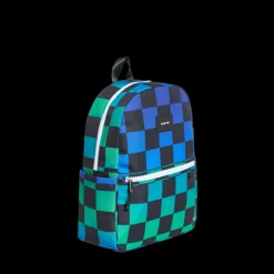 STATE Bags | Kane Kids Travel Backpack Printed Canvas Blue Checkerboard | Back to School | Travel Backpack