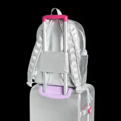 STATE Bags | Kane Kids Travel Backpack Metallic Fuzzy Hearts | Back to School | Travel Backpack