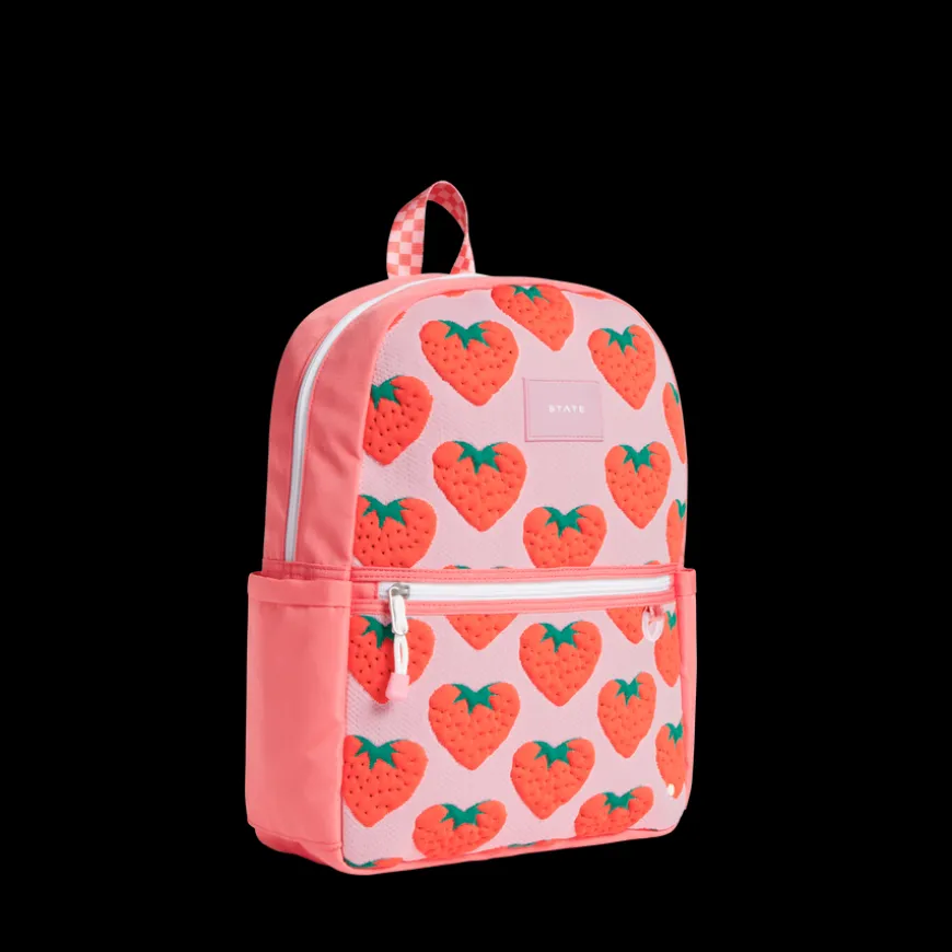STATE Bags | Kane Kids Travel Backpack Intarsia Strawberries | Back to School | Travel Backpack