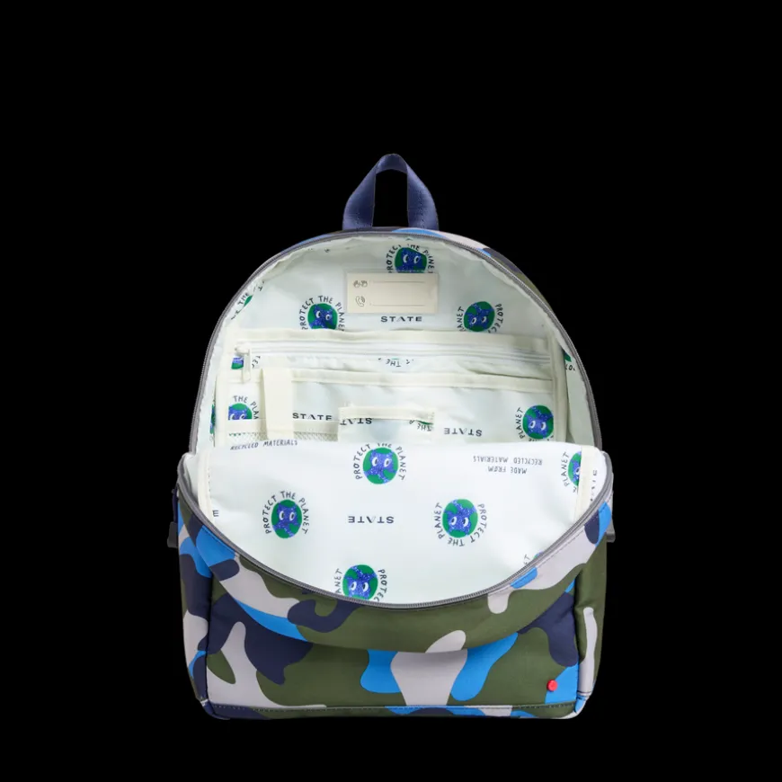 STATE Bags | Kane Kids Travel Backpack Printed Canvas Camo | Back to School