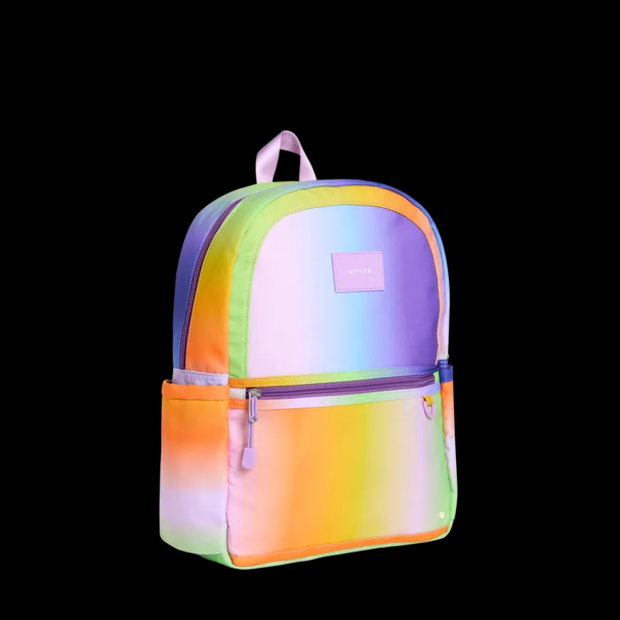 STATE Bags | Kane Kids Travel Backpack Recycled Poly Canvas Rainbow Gradient