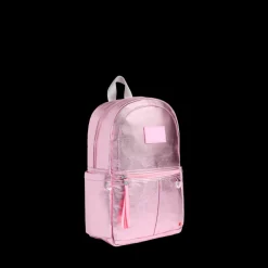 STATE Bags | Kane Mini Backpack Metallic Pink/Silver | Back to School | Travel Backpack
