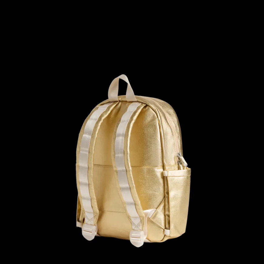 STATE Bags | Kane Mini Backpack Metallic Gold | Back to School | Travel Backpack