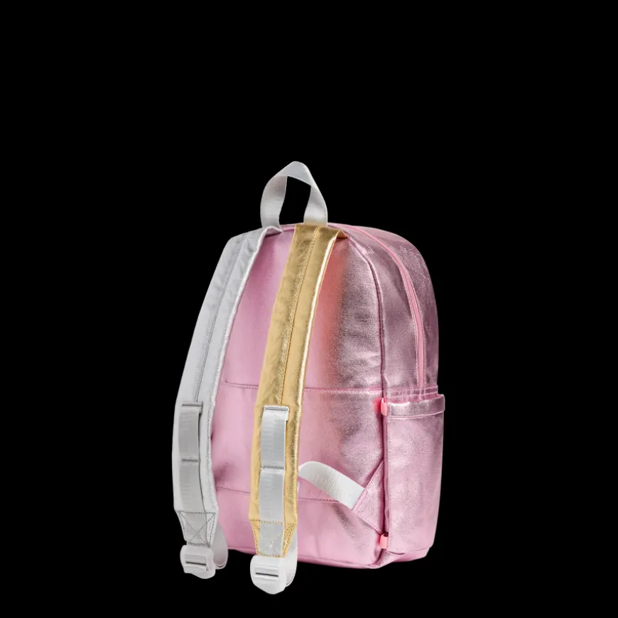 STATE Bags | Kane Mini Backpack Metallic Pink/Silver | Back to School | Travel Backpack
