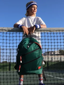 STATE Bags | Lenox with Shoe Pocket Tennis Bag Nylon Evergreen