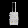STATE Bags | Logan Carry-On Suitcase Metallic 3D Daisies