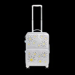 STATE Bags | Logan Carry-On Suitcase Metallic 3D Daisies