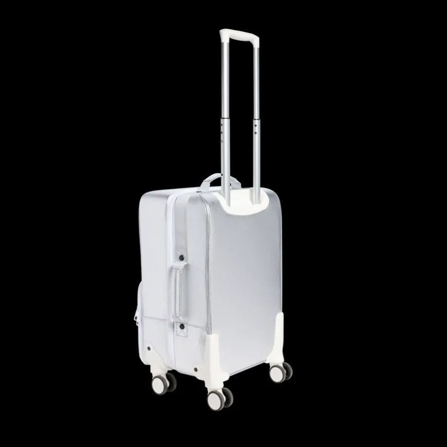 STATE Bags | Logan Carry-On Suitcase Metallic 3D Daisies