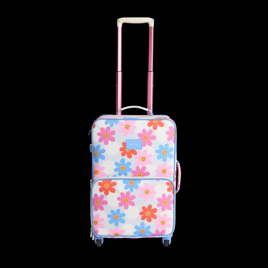 STATE Bags | Logan Check-In Suitcase Printed Canvas Daises