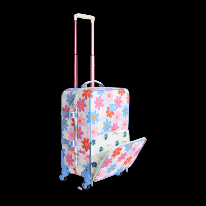 STATE Bags | Logan Check-In Suitcase Printed Canvas Daises