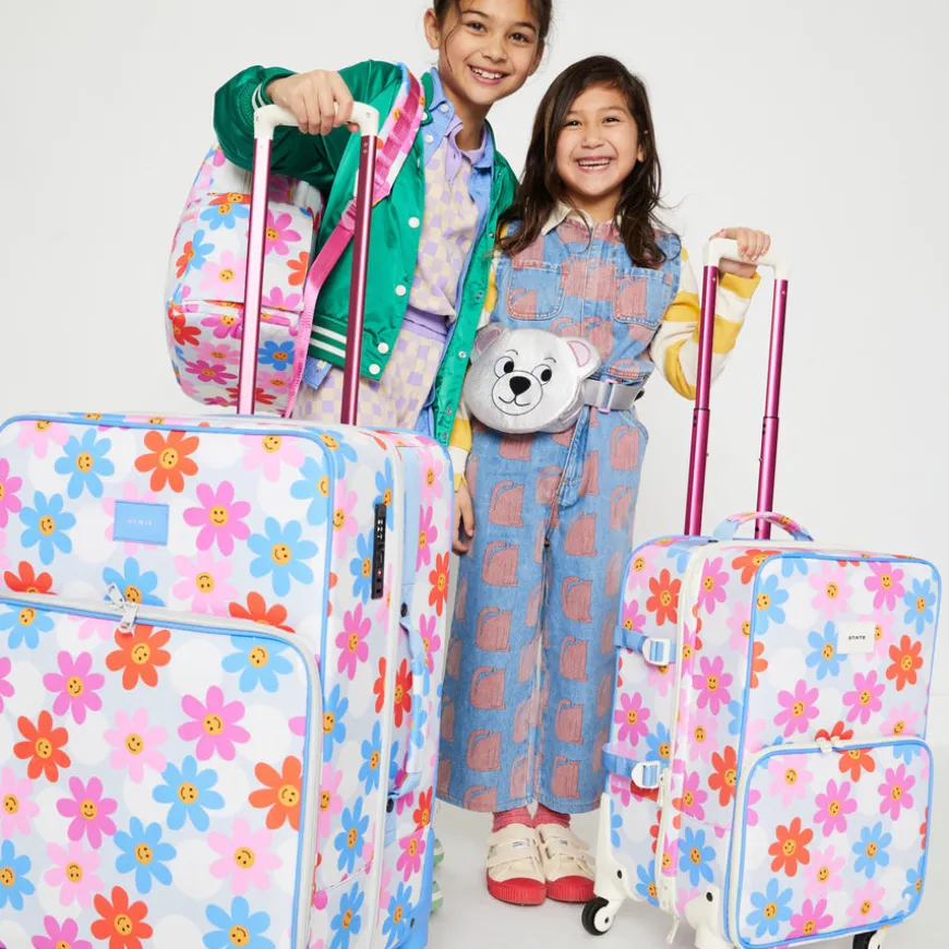 STATE Bags | Logan Check-In Suitcase Printed Canvas Daises