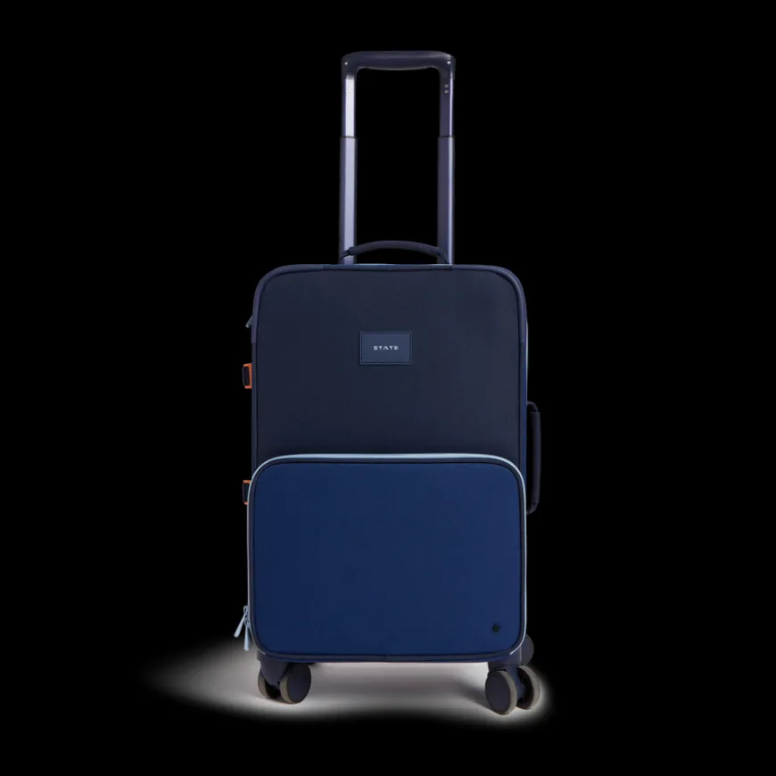 STATE Bags | Logan Suitcase Polyester Canvas Navy