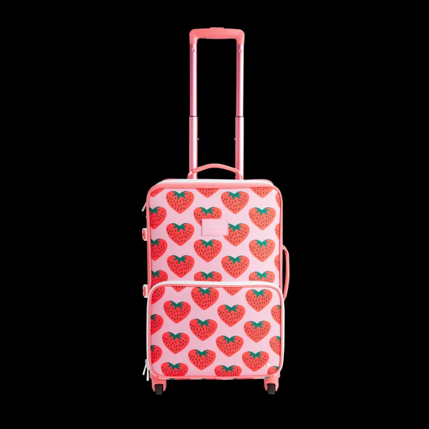 STATE Bags | Logan Suitcase Polyester Canvas Strawberries