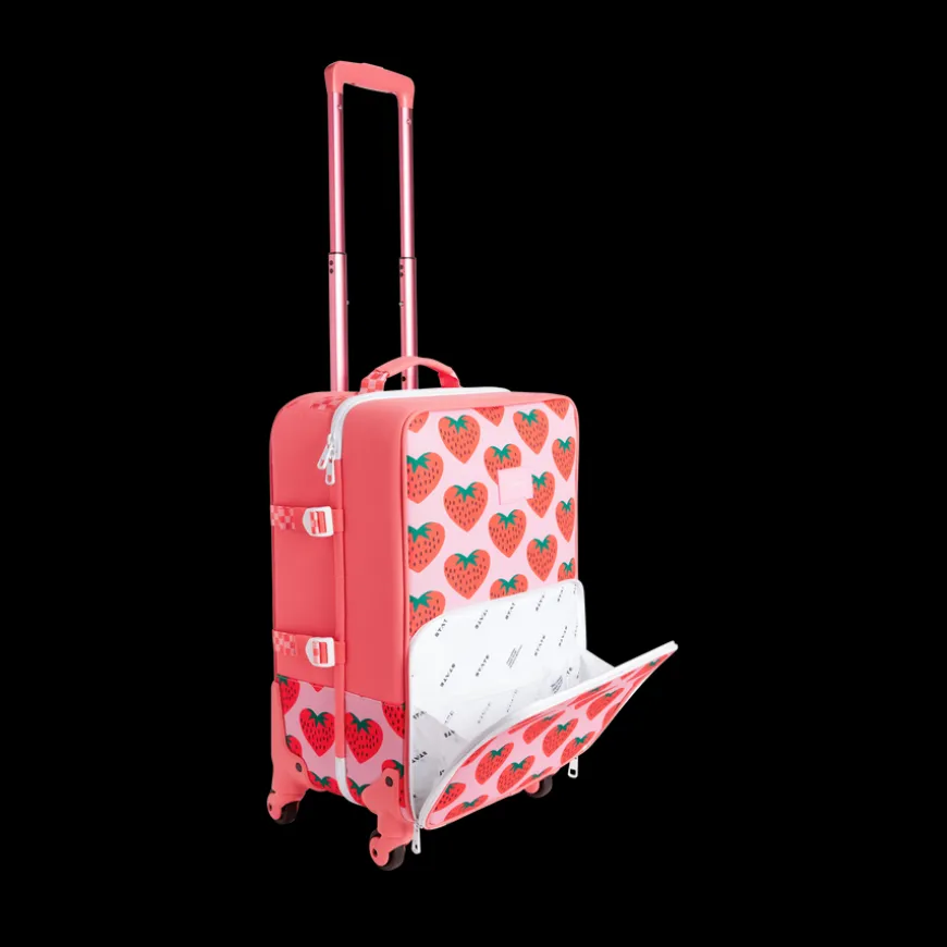 STATE Bags | Logan Suitcase Polyester Canvas Strawberries